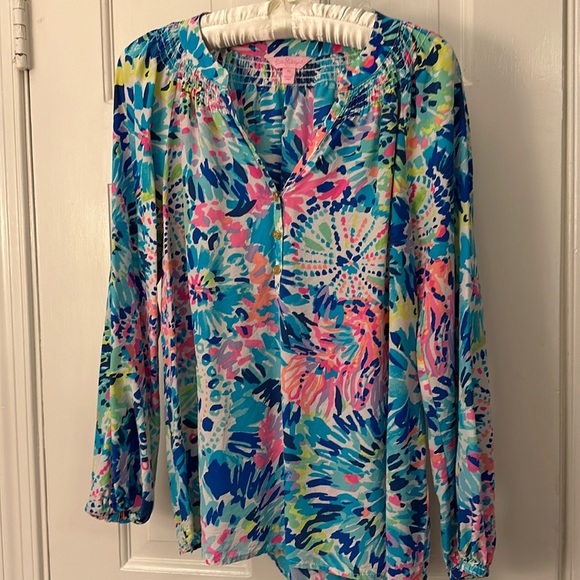 Lilly Pulitzer silky tunic - size medium - Picture 1 of 3